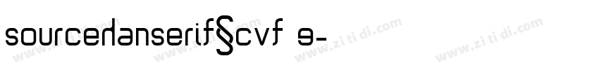 sourceHanseriFSCVF E字体转换
